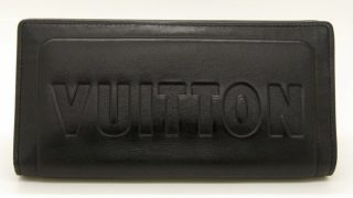 LOUIS VUITTON (ルイヴィトン) ポルトフォイユ・ブラザ 長財布 ダーク